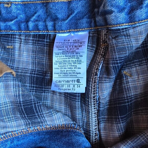 Mens Carhartt Jeans with Flannel Lining - Picture 5 of 6